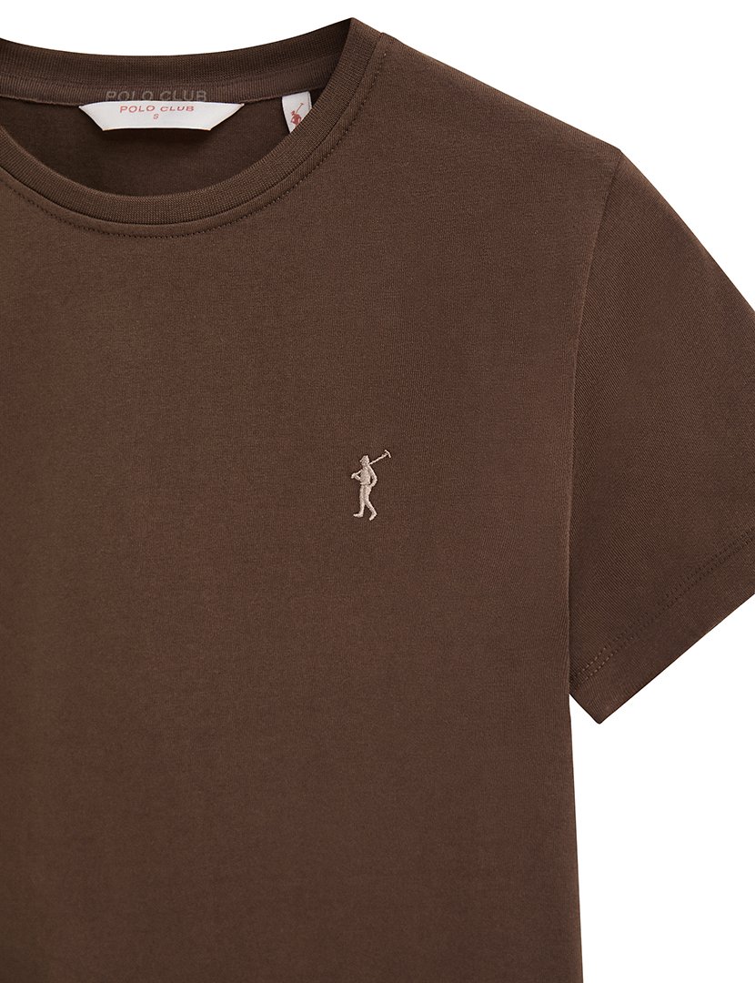 T-Shirt regular fit Castanho