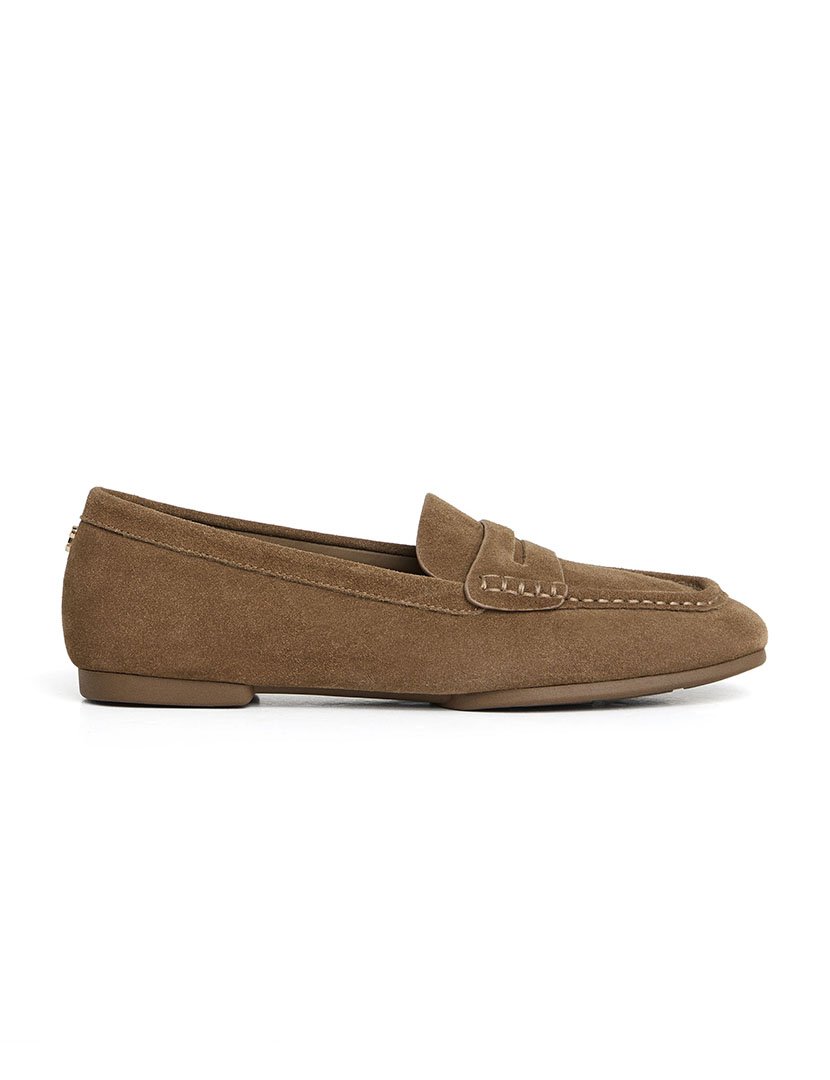 Mocassins Anto de camurça Castanho