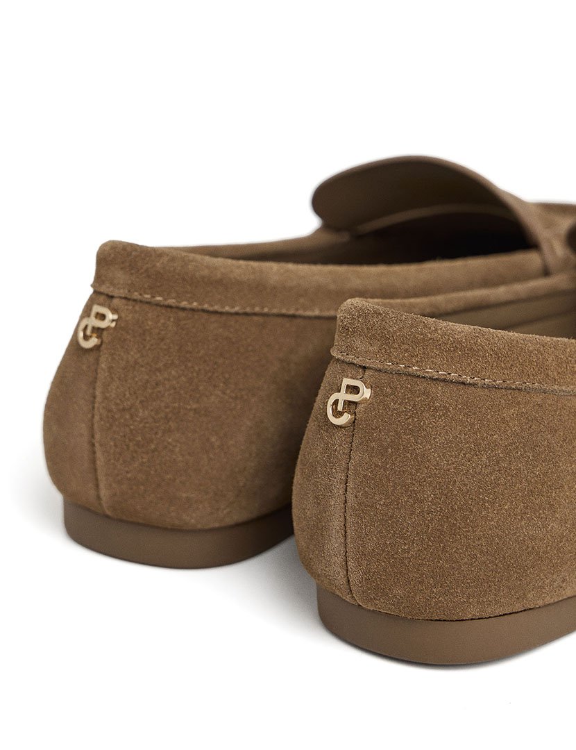 Mocassins Anto de camurça Castanho